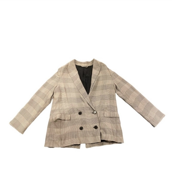 ALLSAINTS Womens Helei Sera Oversize Check Blazer SZ.6 - Picture 4 of 7